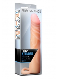 Телесная насадка на пенис Cock Xtender - 17,7 см. - Blush Novelties - в Ульяновске купить с доставкой