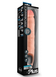 Телесная насадка-удлинитель 11.5 Inch Silicone Cock Sheath Penis Extender - 29,2 см. - Blush Novelties - в Ульяновске купить с доставкой