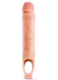 Телесная насадка-удлинитель 11.5 Inch Silicone Cock Sheath Penis Extender - 29,2 см. - Blush Novelties - в Ульяновске купить с доставкой