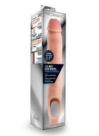 Телесная насадка на пенис 11.5 Inch Cock Sheath Penis Extender - 29,2 см. - Blush Novelties - в Ульяновске купить с доставкой