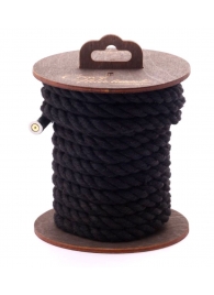 Черная хлопковая веревка для бондажа на катушке - 5 м. - Crazy Handmade - купить с доставкой в Ульяновске