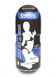 Мастурбатор-ротик с вибрацией Sex In A Can Mouth Lotus Tunnel - Lovetoy - в Ульяновске купить с доставкой