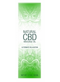 Массажное масло Natural CBD Massage Oil - 50 мл. - Shots Media BV - купить с доставкой в Ульяновске