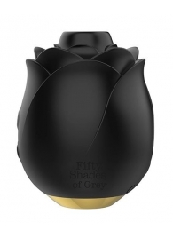 Черный клиторальный стимулятор Black Rose Silicone Clitoral Suction - Fifty Shades of Grey