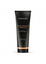 Массажный легкий крем WICKED Orange Blossom plus Patchouli - 120 мл. - Wicked - купить с доставкой в Ульяновске