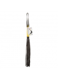 Черная плеть с желтой рукоятью Boundless Flogger - 69,25 см. - California Exotic Novelties - купить с доставкой в Ульяновске