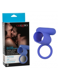 Синее эрекционное виброкольцо Silicone Rechargeable Endless Desires Enhancer - California Exotic Novelties - в Ульяновске купить с доставкой