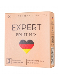 Ароматизированные презервативы EXPERT Fruit Mix - 3 шт. - Expert - купить с доставкой в Ульяновске