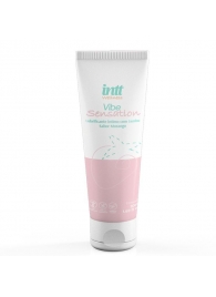 Лубрикант на водной основе Vibe Sensation с клубничным вкусом и легким вибрирующим эффектом - 50 гр. - INTT - купить с доставкой в Ульяновске