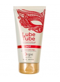 Интимный гель на водной основе Lube Tube Hot с разогревающим эффектом - 150 мл. - ORGIE - купить с доставкой в Ульяновске