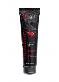 Интимный гель на водной основе Lube Tube Strawberry с клубничным вкусом - 100 мл. - ORGIE - купить с доставкой в Ульяновске