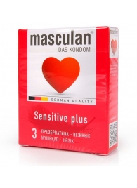 Презервативы Masculan Sensitive plus - 3 шт. - Masculan - купить с доставкой в Ульяновске