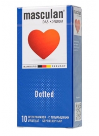 Презервативы с пупырышками Masculan Dotted - 10 шт. - Masculan - купить с доставкой в Ульяновске