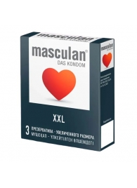 Презервативы увеличенного размера Masculan XXL - 3 шт. - Masculan - купить с доставкой в Ульяновске