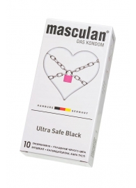 Ультрапрочные презервативы Masculan Ultra Safe Black - 10 шт. - Masculan - купить с доставкой в Ульяновске