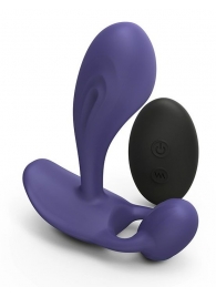 Темно-синий вибромассажер Witty P G Vibrator with Remote Control - Love to Love - в Ульяновске купить с доставкой