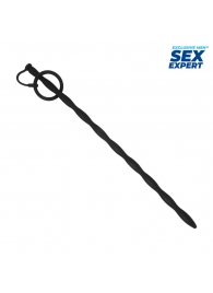 Черный стимулятор уретры Sex Expert - Sex Expert - купить с доставкой в Ульяновске