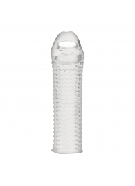 Текстурированная насадка на пенис Clear Textured Penis Enhancing Sleeve Extension - 16,5 см. - BlueLine - в Ульяновске купить с доставкой