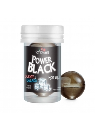 Интимный гель Power Black Hot Ball с охлаждающе-разогревающим эффектом (2 шарика по 3 гр.) - HotFlowers - купить с доставкой в Ульяновске