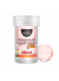 Лубрикант на масляной основе Hot Ball Plus с разогревающим эффектом (2 шарика по 3 гр.) - HotFlowers - купить с доставкой в Ульяновске