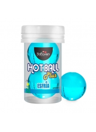 Лубрикант на масляной основе Hot Ball Plus с охлаждающим эффектом (2 шарика по 3 гр.) - HotFlowers - купить с доставкой в Ульяновске