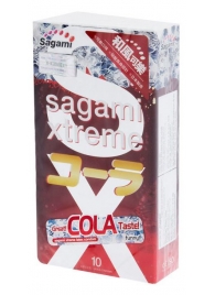 Ароматизированные презервативы Sagami Xtreme COLA - 10 шт. - Sagami - купить с доставкой в Ульяновске