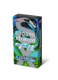 Презервативы Sagami Xtreme Mint с ароматом мяты - 10 шт. - Sagami - купить с доставкой в Ульяновске