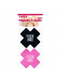 Набор из 2 пар пэстисов Cross Pattern Nipple Pasties - Lovetoy - купить с доставкой в Ульяновске