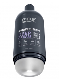 Мастурбатор в бутылке Shower Therapy Deep Cream - Pipedream - в Ульяновске купить с доставкой