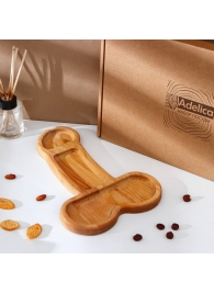 Деревянное блюдо для подачи в форме члена (32,5 х 20 х 1,7 см) - Сима-Ленд - купить с доставкой в Ульяновске