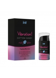 Жидкий вибратор Vibration Cotton Candy с ароматом сахарной ваты - 15 мл. - INTT - купить с доставкой в Ульяновске