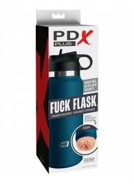 Мастурбатор-вагина в синей колбе F*ck Flask - Pipedream - в Ульяновске купить с доставкой