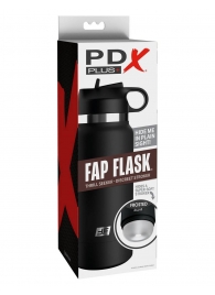 Черный мастурбатор в виде бутылки Fap Flask - Pipedream - в Ульяновске купить с доставкой