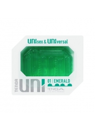 Зеленый мастурбатор-стимулятор Tenga Uni Emerald - Tenga - в Ульяновске купить с доставкой