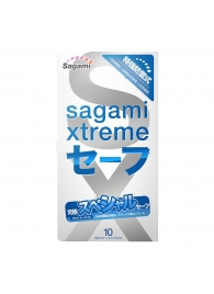 Презервативы Sagami Xtreme Ultrasafe с двойным количеством смазки - 10 шт. - Sagami - купить с доставкой в Ульяновске