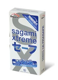 Презервативы Sagami Xtreme Ultrasafe с двойным количеством смазки - 10 шт. - Sagami - купить с доставкой в Ульяновске