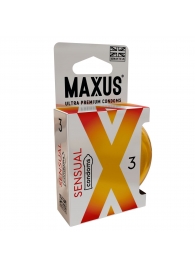 Презервативы анатомической формы Maxus Sensual - 3 шт. - Maxus - купить с доставкой в Ульяновске