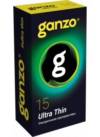 Прозрачные ультратонкие презервативы Ganzo Ultra thin - 15 шт. - Ganzo - купить с доставкой в Ульяновске