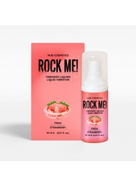 Жидкий вибратор Nuei Rock Me! с ароматом клубники - 20 мл. - Nuei cosmetics - купить с доставкой в Ульяновске