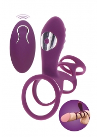 Фиолетовая эрекционная вибронасадка Halo Halo C-Ring Sleeve - Toy Joy - в Ульяновске купить с доставкой