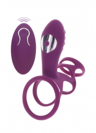 Фиолетовая эрекционная вибронасадка Halo Halo C-Ring Sleeve - Toy Joy - в Ульяновске купить с доставкой