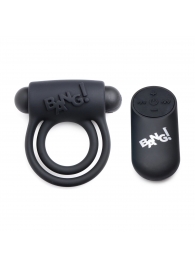 Черное эрекционное виброкольцо 28X Remote Control Vibrating Cock Ring   Bullet - XR Brands - в Ульяновске купить с доставкой