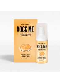 Жидкий вибратор Nuei Rock Me! с ароматом печенья и сливок - 20 мл. - Nuei cosmetics - купить с доставкой в Ульяновске