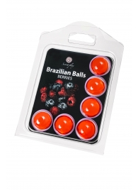 Набор из 6 шариков с массажным маслом Brazilian Balls с ароматом ягод - Secret Play - купить с доставкой в Ульяновске