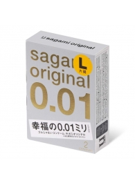 Презервативы Sagami Original 0.01 L-size увеличенного размера - 2 шт. - Sagami - купить с доставкой в Ульяновске