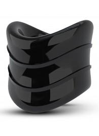 Черное эрекционное кольцо на мошонку Beef Ball Stretcher Snug X Long - Blush Novelties - в Ульяновске купить с доставкой