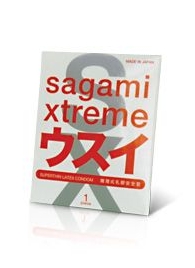 Ультратонкий презерватив Sagami Xtreme SUPERTHIN - 1 шт. - Sagami - купить с доставкой в Ульяновске