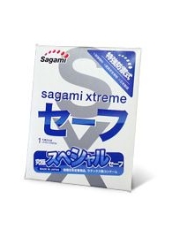 Презерватив Sagami Xtreme Ultrasafe с двойным количеством смазки - 1 шт. - Sagami - купить с доставкой в Ульяновске