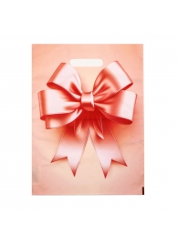 Пакет с принтом в виде банта с вырубной ручкой (30х40 см) - Сима-Ленд - купить с доставкой в Ульяновске