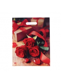Пакет с принтом в виде роз (31х40 см) - Сима-Ленд - купить с доставкой в Ульяновске